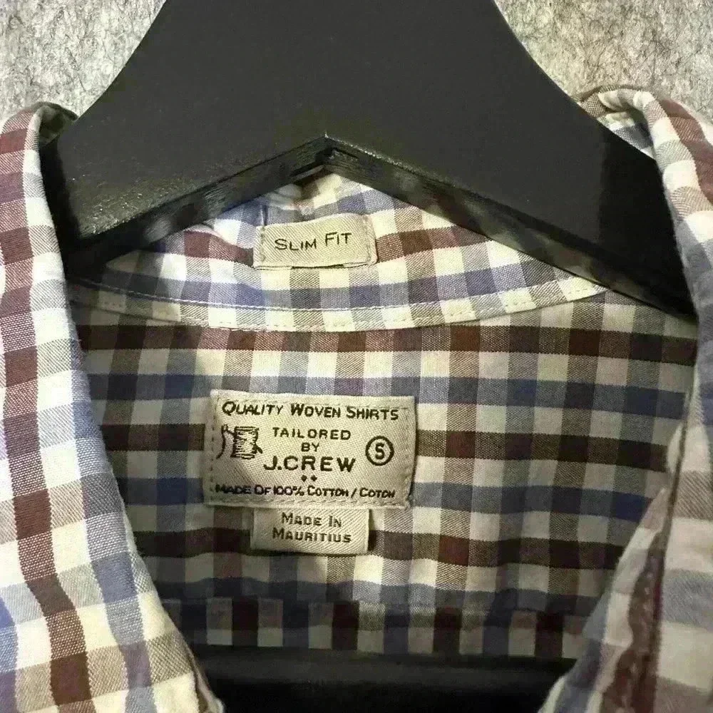 J. Crew Plaid Slim Fit Button Down - Small